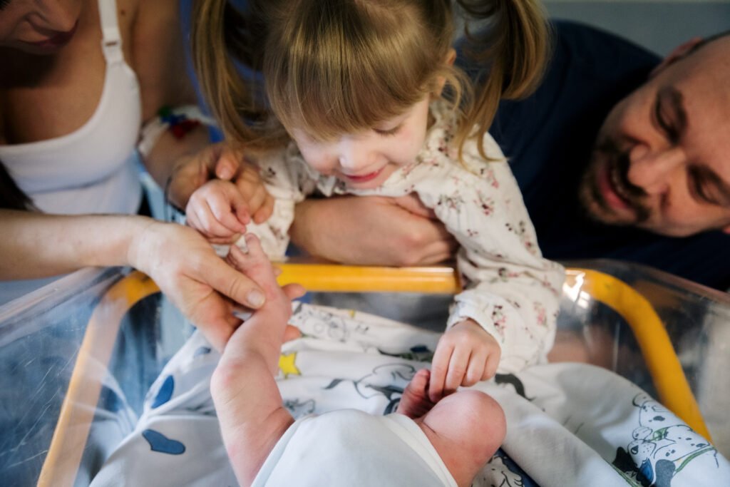 servizio fotografico in ospedale - bambino appena nato